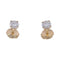 Boucles d'oreilles Puces d'oreilles en or jaune, diamants. 58 Facettes 31965