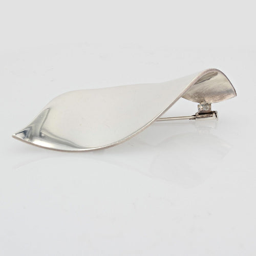 Broche Broche en argent feuille stylisée 58 Facettes 22-339B