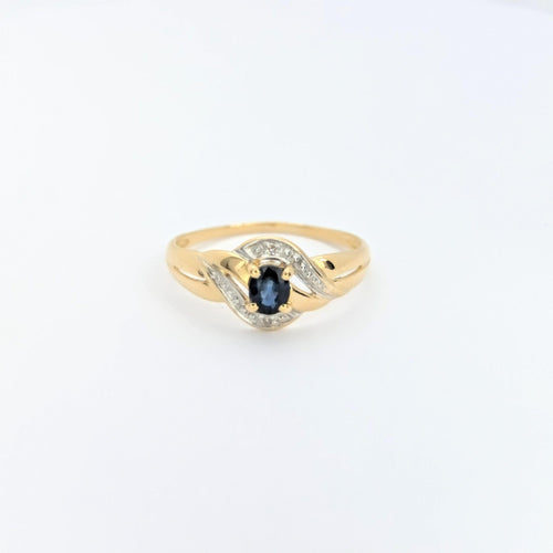 Bague 53 Bague 2 Ors Diamants Saphir 58 Facettes 28787