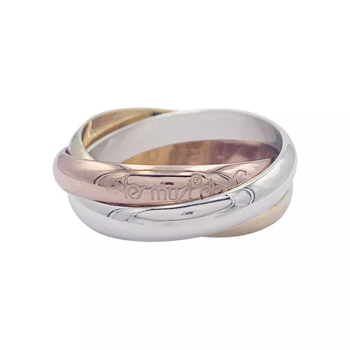 Bague 51 Bague Cartier, "Trinity", trois ors. 58 Facettes 33133