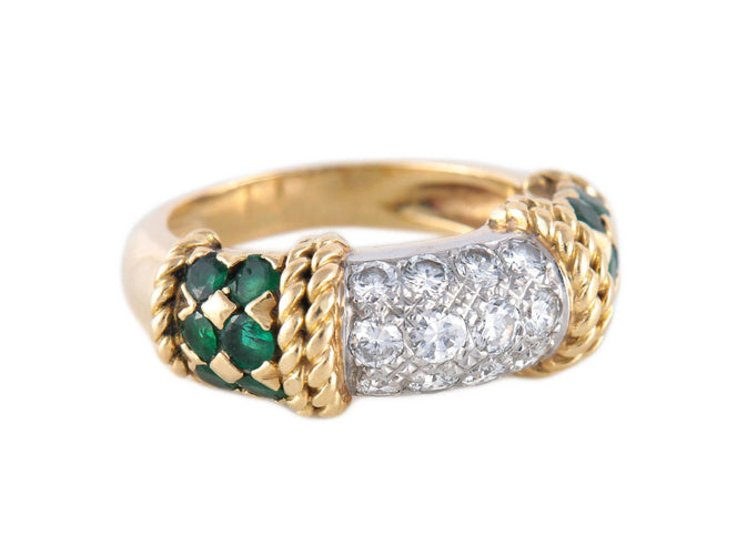 Bague BAGUE OR, DIAMANTS & EMERAUDES 58 Facettes BO/2200102