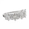 Bague 54 Bague Demi alliance Or blanc diamant 58 Facettes 2560257CN