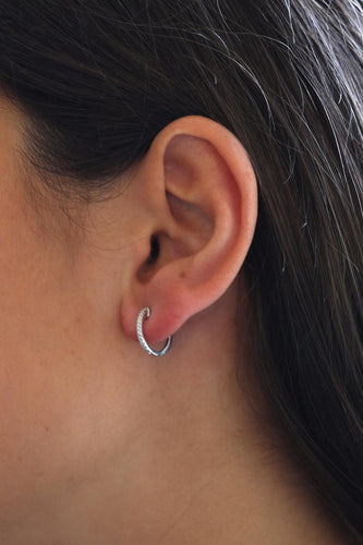 Boucles d'oreilles Boucles d'oreilles Créoles Or blanc Citrine 58 Facettes 2397517CN