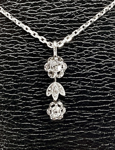 Pendentif Pendentif Or blanc Diamants 58 Facettes AB246