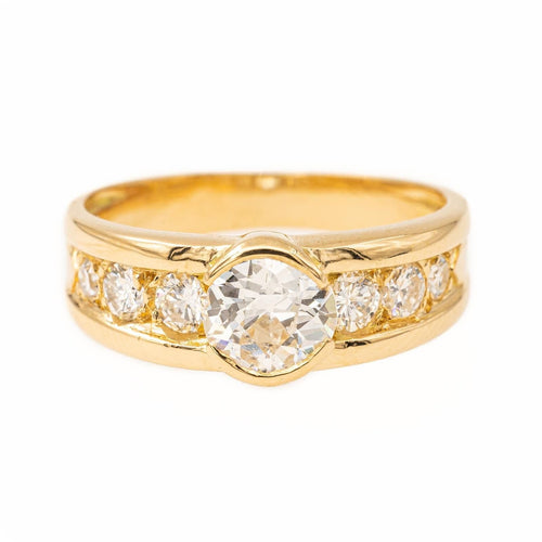 Bague 52 Bague Jonc Or jaune Diamant 58 Facettes 2227410CN