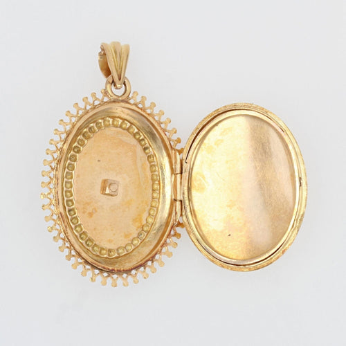 Pendentif Pendentif rétro en or jaune et ses perles de culture 58 Facettes 22-499B