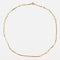 Collier Chaine en or maille cube et perles de culture 58 Facettes 22-301