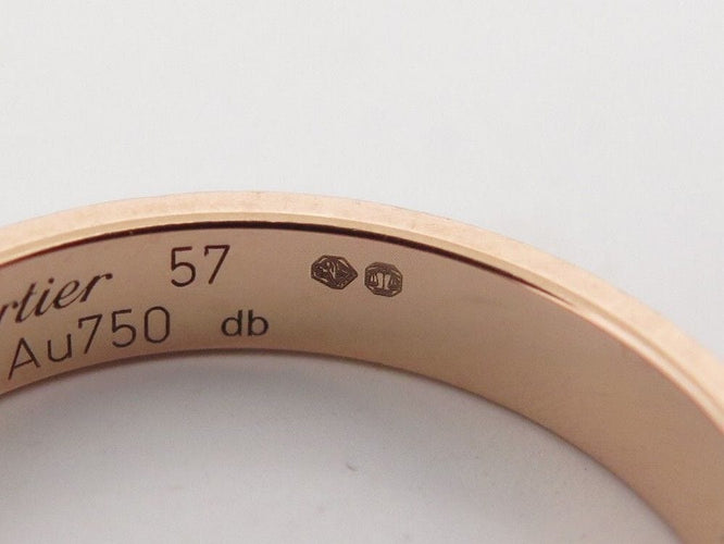 Bague 57 bague CARTIER alliance love or rose 18k 58 Facettes 257462