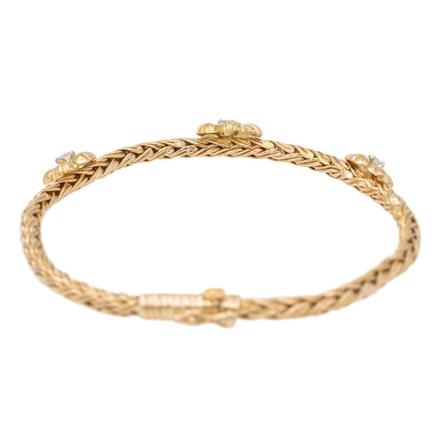 Bracelet Bracelet Fleur Or jaune Diamant 58 Facettes 2480166CN