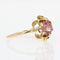 Bague 54 Bague fleur grenat et or 58 Facettes 22-308