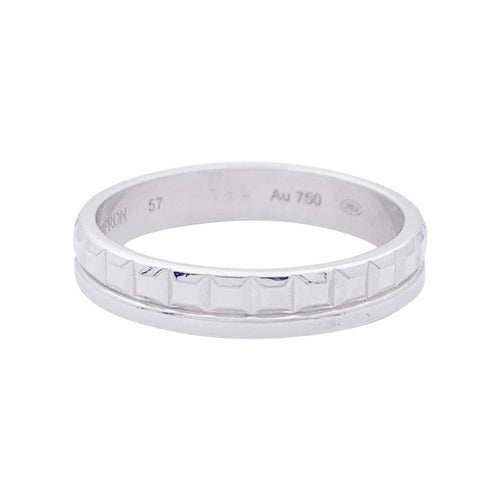 Bague 57 Alliance Boucheron "Quatre Radiant Edition" or blanc. 58 Facettes 33490