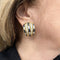 Boucles d'oreilles Boucles d'oreilles en or jaune, diamants et saphirs. 58 Facettes 31036
