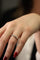 Bague 56 Bague Demi alliance Or blanc Diamant 58 Facettes 2225474CN