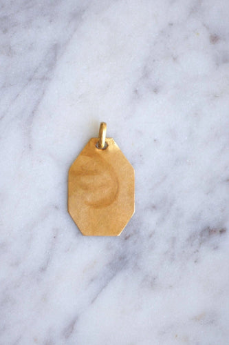 Pendentif Médaille or Art Déco Ange Penseur 58 Facettes