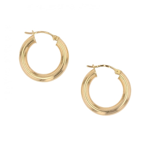 Boucles d'oreilles Boucles d'oreilles créoles or jaune 58 Facettes APEB1