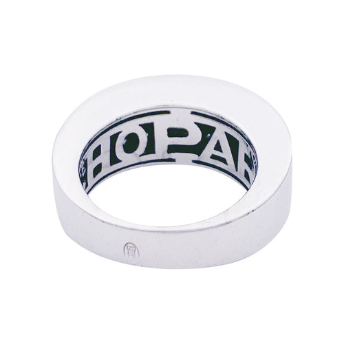 Bague 53 Bague Chopard, or blanc, diamants. 58 Facettes 32769