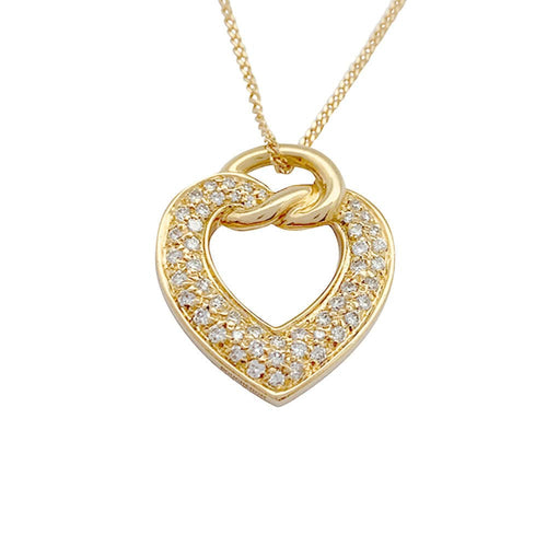 Pendentif Pendentif Boucheron, "Coeur", or jaune, diamants. 58 Facettes 31434