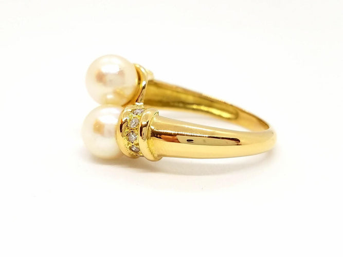 Bague 54 Bague Toi et Moi Or jaune Diamant 58 Facettes 731405CN
