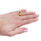 Bague 56 Bague vintage or rose, citrine et diamants. 58 Facettes 32368