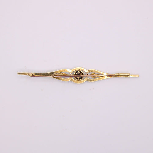 Broche Broche Art-déco Or jaune et platine, saphirs et diamants 58 Facettes