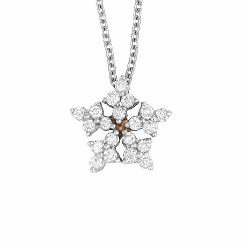 Pendentif Pendentif Etoiles Or blanc et Diamants 58 Facettes 33600015