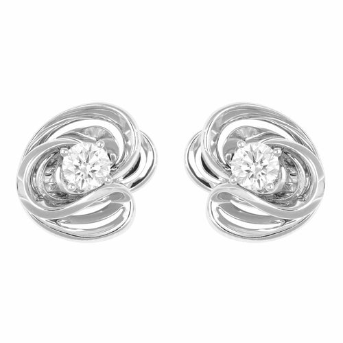 Boucles d'oreilles Boucles d'oreilles Or Gris et Diamants 58 Facettes 36000387