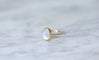 Bague Bague ancienne pierre de lune sur or jaune 58 Facettes