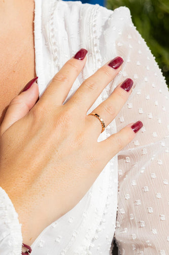 Bague 52 Chaumet Bague Alliance Bee my love Or rose 58 Facettes 2699898CN