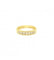 Bague 54 / Jaune / Or 750‰ Demi-alliance 0.35 carat de diamant 58 Facettes 220564R