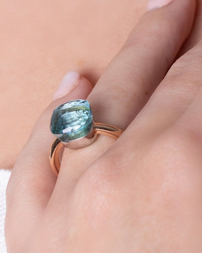 Bague 54 Bague POMELLATO Nudo Classic en Or Blanc 750/1000, Or Rose 750/1000 58 Facettes 62227-58078