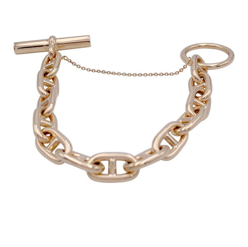 Bracelet Bracelet maille marine, or rose. 58 Facettes 32746
