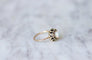Bague Bague en or rose, opale, diamants et émail 58 Facettes