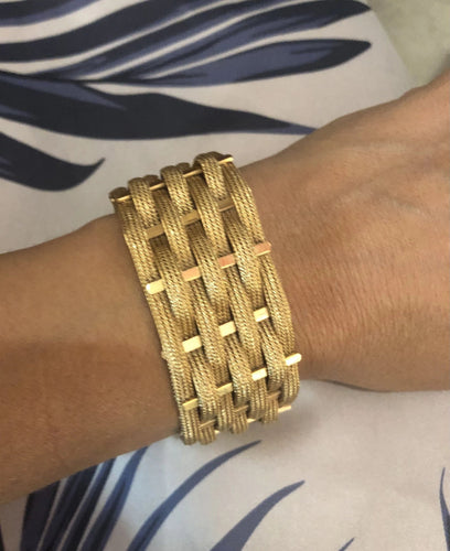 Bracelet Bracelet en or jaune tissé 58 Facettes 0