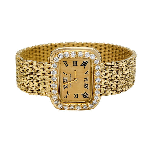 Montre Montre Boucheron en or jaune et diamants. 58 Facettes 30861