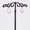 Boucles d'oreilles Boucles d'oreilles créoles or jaune ciselé facetté 58 Facettes CVBO18