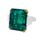 Bague 52 Bague Emeraude Diamants demi-lune 58 Facettes 32222