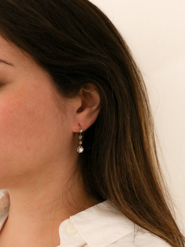Boucles d'oreilles Dormeuses diamants 58 Facettes 652
