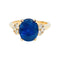 Bague 53 Bague Mauboussin, centrée d'un saphir ovale encadré de diamants. 58 Facettes 31233