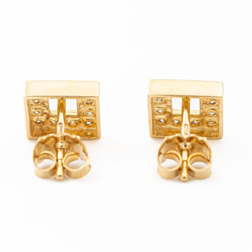 Boucles d'oreilles Boucles d'oreilles Puces Or jaune Diamant 58 Facettes 2090633CN