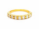 Bague 56 Bague Demie alliance Or jaune Diamant 58 Facettes 06359CD