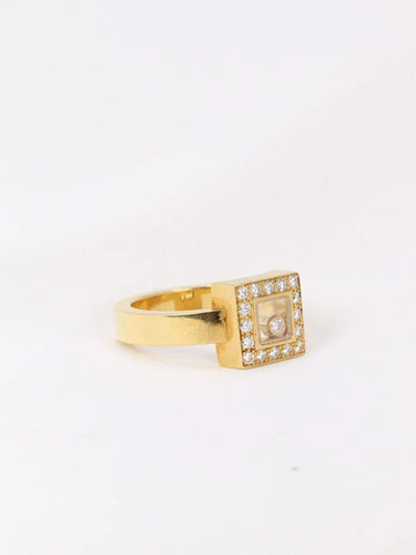 Bague CHOPARD - Bague Happy Diamonds carrée 58 Facettes J1