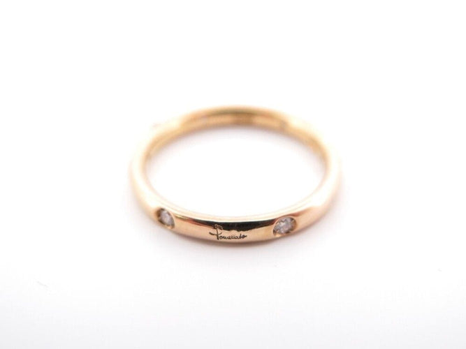 Bague 52 bague POMELLATO lucciole alliance or jaune 6 diamants 0.13ct t52 58 Facettes 244385