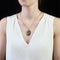 Pendentif Médaille or rose gravée ancienne 58 Facettes CVP78