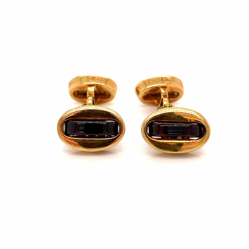 Boutons de manchette Boutons de manchette Cornaline Pomellato 58 Facettes