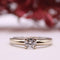 Bague Solitaire or blanc et diamant 58 Facettes