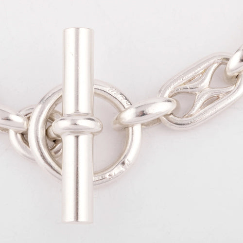 Collier Collier Hermès "Chaine d'Ancre" Argent 58 Facettes 0