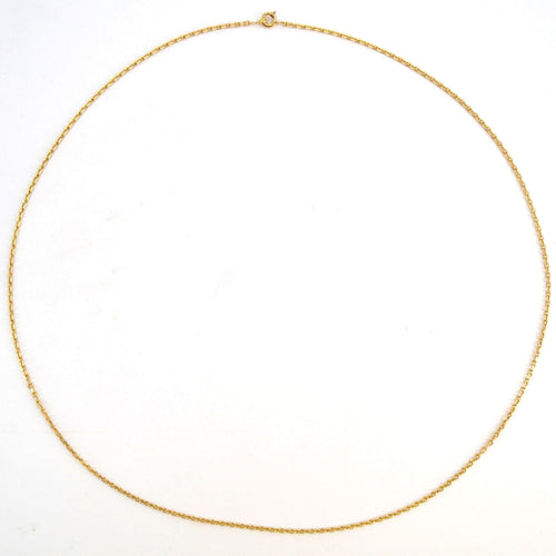Collier Chaine or maille forçat limée 58 Facettes 17-015