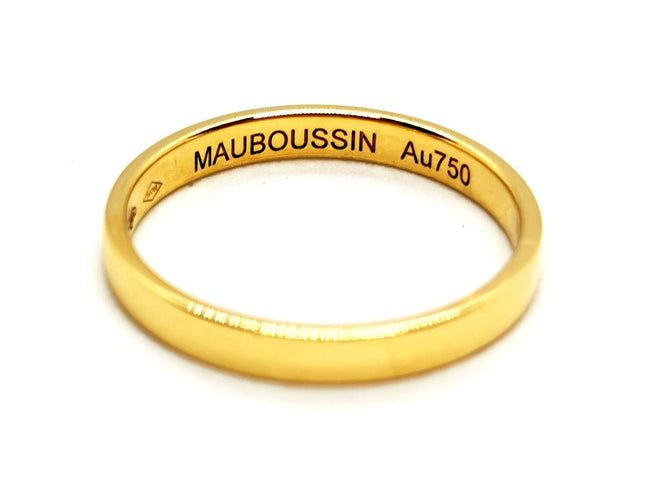 Bague 51 Mauboussin Bague Alliance Ruban du bonheur mon amour Or jaune 58 Facettes 1371746CN