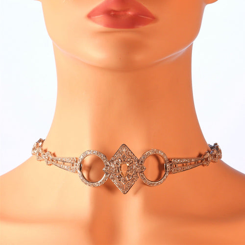 Collier Collier de chien diamants Art Déco 58 Facettes 23023-0064