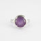 Bague 52 Poiray - bague améthyste cabochon, or blanc 58 Facettes